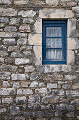 Old stone wall and window