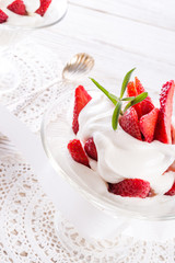 strawberry with cream