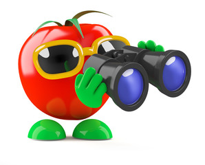 Fototapeta premium Tomato watches for latest developments