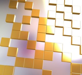 Square gold frame background - Design Concept