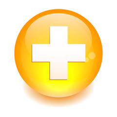 Obraz premium Sphere internet health icon bouton