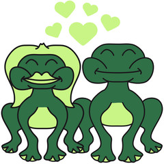 Frogs In Love