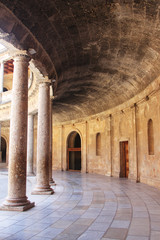 Fototapeta na wymiar Interior of Alhambra palace