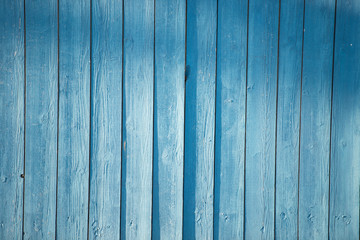 blue picket fence