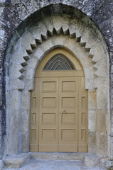 Large and stately wooden doors