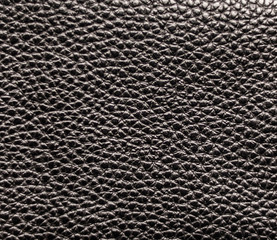 Black leather texture closeup