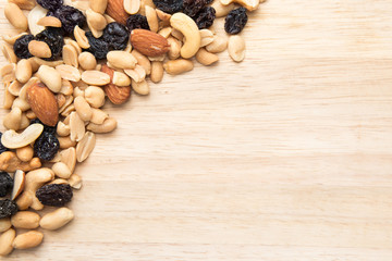 Trail mix background