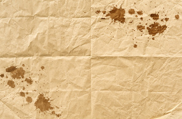 Recycle paper texture with drop grunge- brown paper