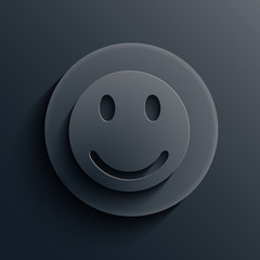 Vector dark circle icon. Eps10