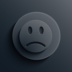 Vector dark circle icon. Eps10