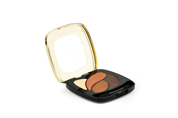 Bright eye shadow close-up