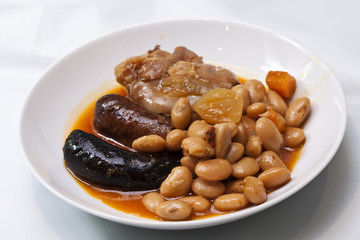 Fabada typical spanish meal
