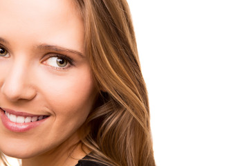 Naklejka premium Portrait of a beautiful young woman