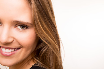 Naklejka premium Portrait of a beautiful young woman