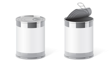 Boites de conserve vectorielles 2