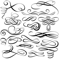 Calligraphic elements