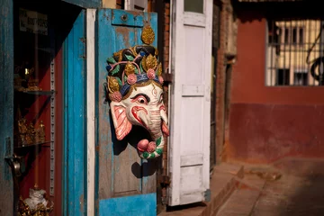Foto auf Alu-Dibond Nepal - souvenir shop © berzina