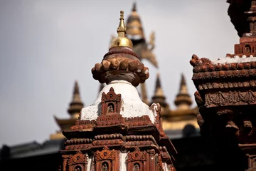 Rolgordijnen Nepal - Mahabuddha temple © berzina