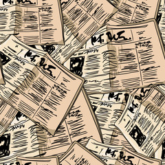 Fond transparent vintage de journal