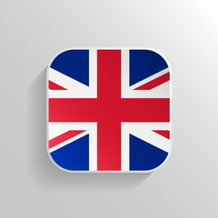Vector Button -  United Kingdom Flag Icon