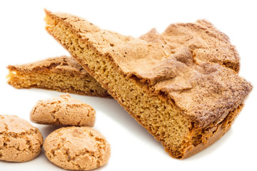 Donut with amaretti biscuits