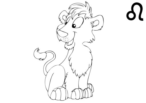 L&ouml;we, Lion, Leo, Sternzeichen, Tierkreiszeichen