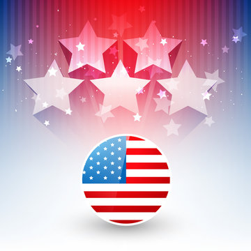 stylish american flag design