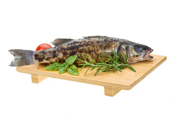 Roasted seabass