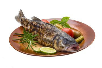 Roasted seabass