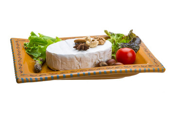 Fresh soft brie cheese