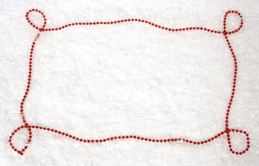 Decorative Christmas bordering the white background