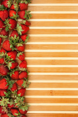 Strawberries lying on the mat