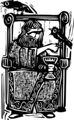 Odin on Throne