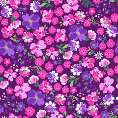pretty in pink floral seamless background