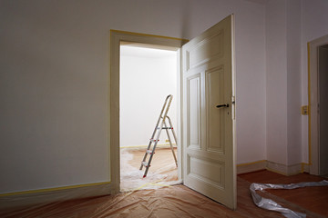 professional painter at work