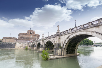 Castel Sant'Angelo and its bridge.