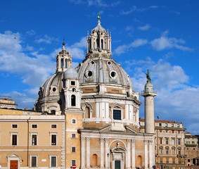 Fototapeta na wymiar Santa Maria di Loreto, Rzym, Włochy