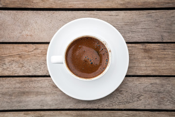 Delicious Turkish Coffee served  in traditional cup