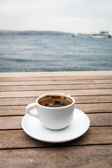 Delicious Turkish Coffee served in traditional cup