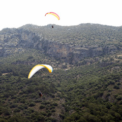 Paragliding on the resort town of Oludeniz (near Fethiye)