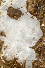 ice in the frozen ground