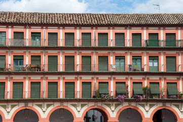 Buildings at Corredera Square, Cordoba (Spain)