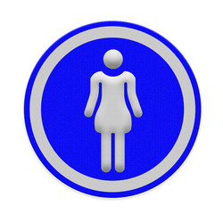 sign shows the way to  restroom