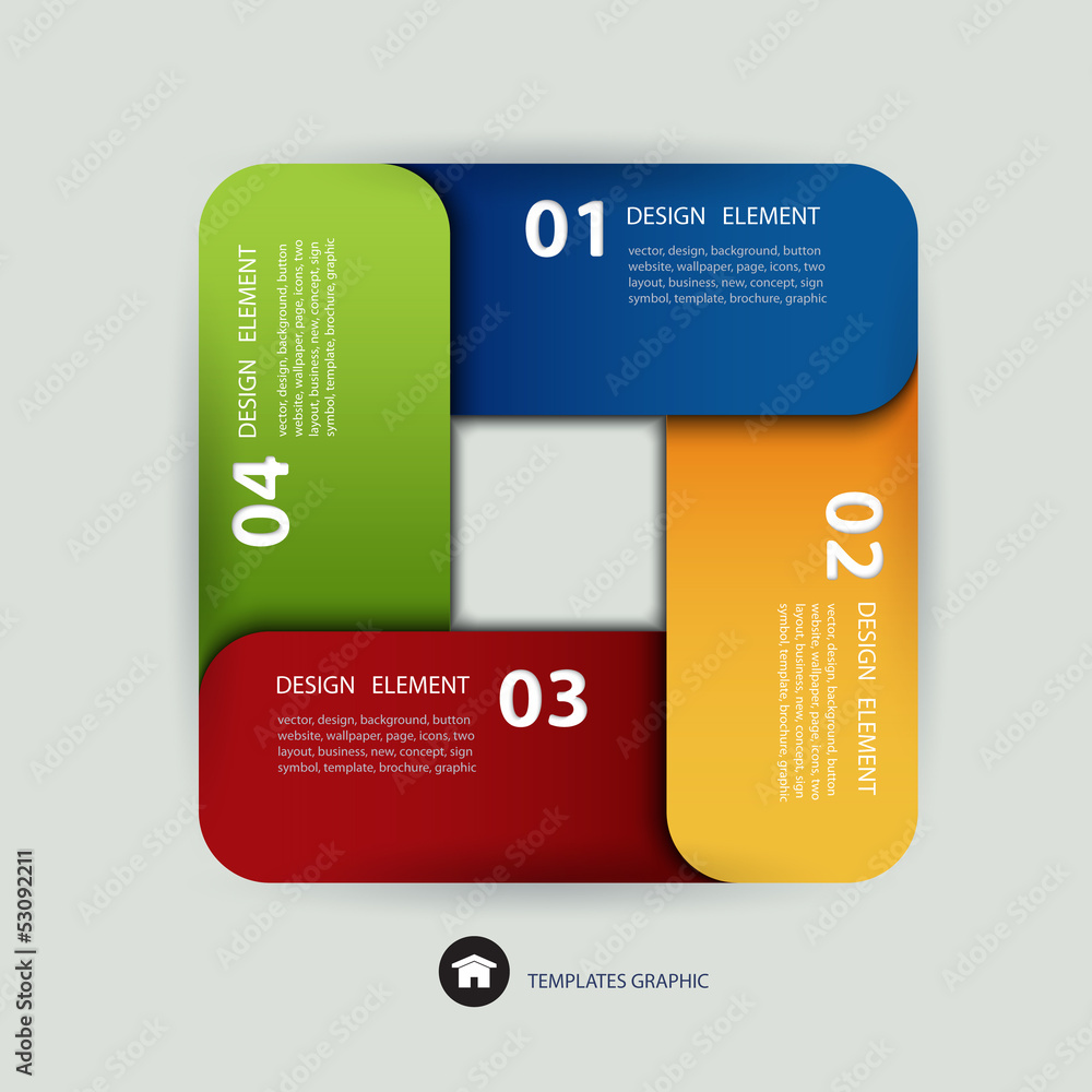 Poster paper lines and numbers design template