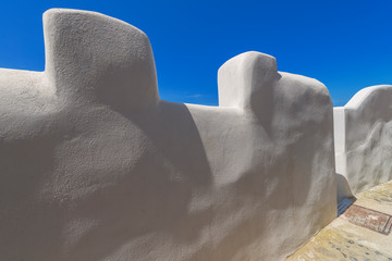 Greece Santorini island in Cyclades,  wide view of white washed © korpithas