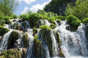 Plitvice. A Waterfall