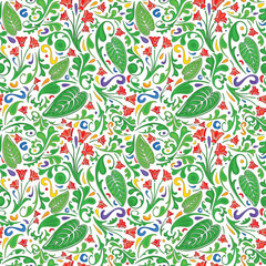 Colorful floral pattern