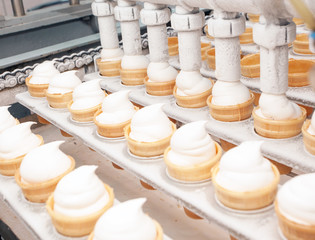 ice-cream on factory