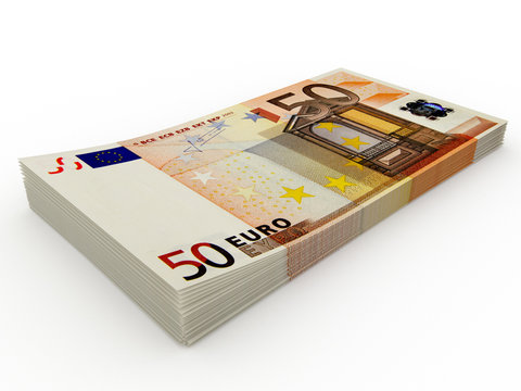 stack of 50 euro