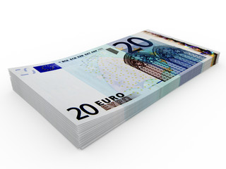 stack of 20 euro